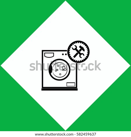 Washer repair  icon Vector design.