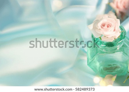 Wedding satin background, Spring rose