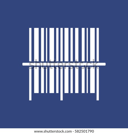 Barcode Icon Vector flat design style