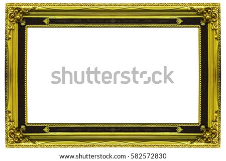 blank frame on a white background