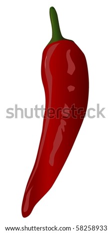 Vector red pepper