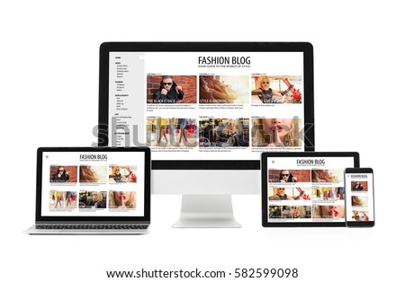 Responsive web design Royalty-Free Stock Photo #582599098