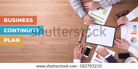 BUSINESS CONTINUITY PLAN CONCEPT Royalty-Free Stock Photo #582703210