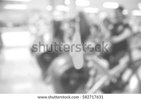 Picture blurred for background abstract and can be illustration to article of fitness center