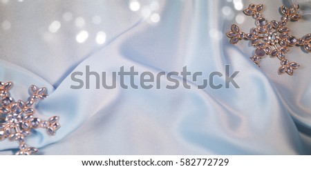 Winter background with snowflakes, Greeting card for Christmas and New Year