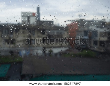 rain on the window