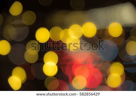Night city street lights blur background.abstract blur background