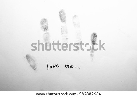 handprints, I love you,forever in my heart