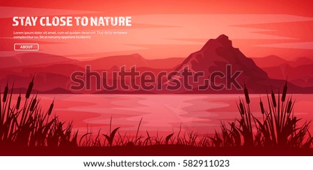 Mountains and forest. Wild nature landscape. Travel and adventure.Panorama. Into the woods. Horizon line.Trees,fog fog.