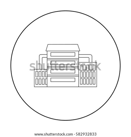 Factory icon of vector illustration for web and mobile