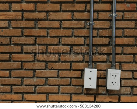  Red Brick Wall with plug