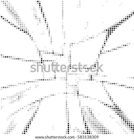 Abstract grunge grid polka dot background pattern. Spotted halftone vector line illustration