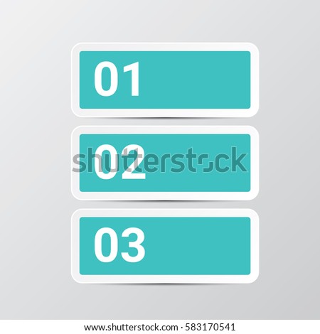 vector clean modern blue Infographic square banners set. Vector illustration can be used for workflow layout, diagram, number options, web design.