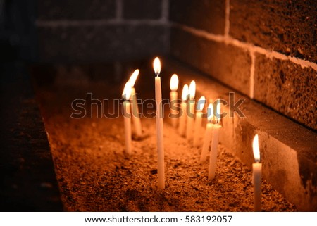 candle in the church