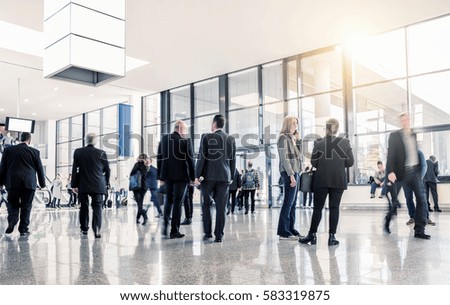 unrecognizable business people at a airport hall