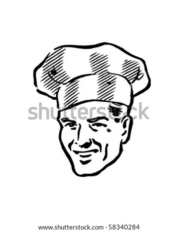 Smart Chef - Retro Clip Art