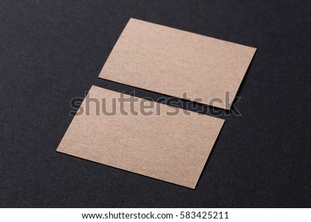 blank recycled paper business cards