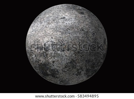planet on black background