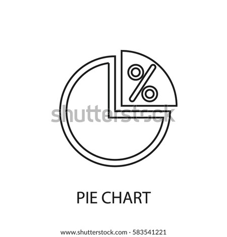 pie chart line icon
