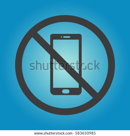 No phone icon. Flat vector illustration in black on white background.