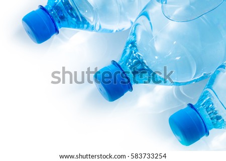 plastic bottle of water