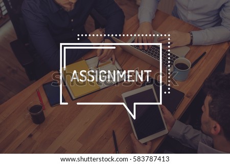 ASSIGNMENT CONCEPT Royalty-Free Stock Photo #583787413