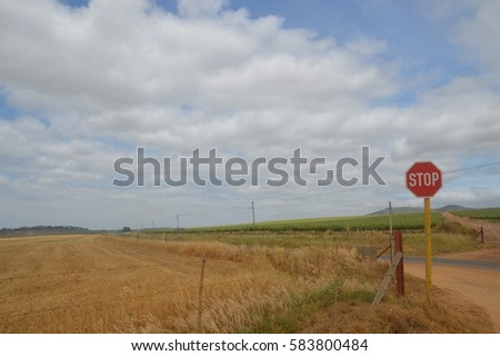 Rural farm roads