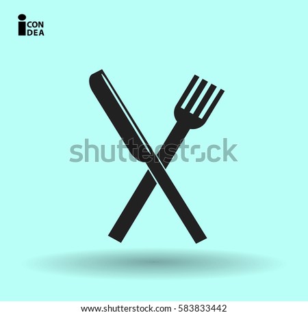 icon of the fork and knife