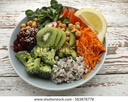 Buddha Bowl. The concept of a healthy vegetarian diet