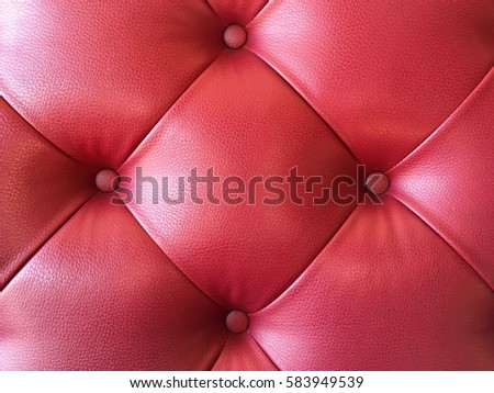 Beautiful pattern on leather sofa