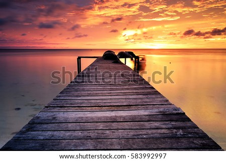 I Beautiful Sunset. Picture taken in Kudat, Sabah