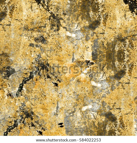 Old shabby yellow background. Grunge texture