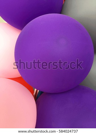 Beautiful color balloons at party
