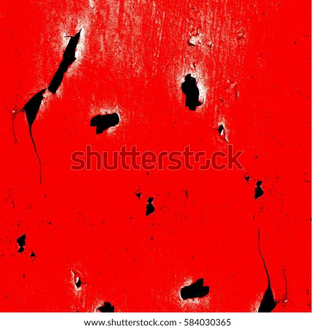 Red surface with black cracks