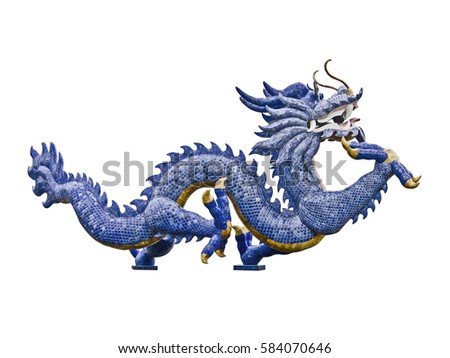 The blue and white porcelain Dragon