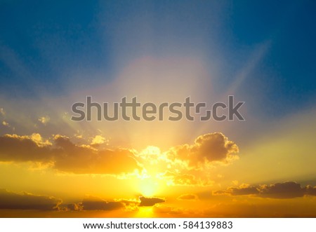 Vibrant Cloudscape At Sunrise 