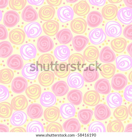 seamless floral light vector background