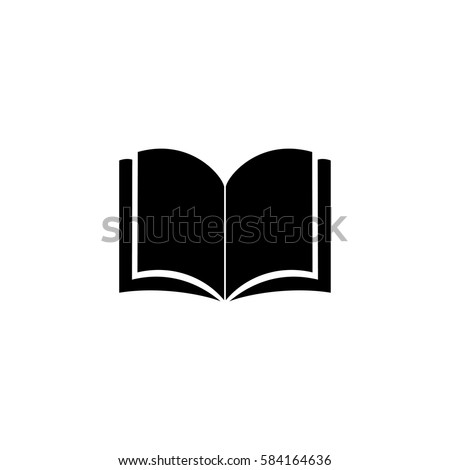 Book icon vector illustration on white background Royalty-Free Stock Photo #584164636
