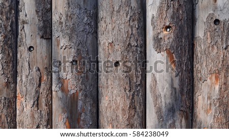 aged wooden fence 