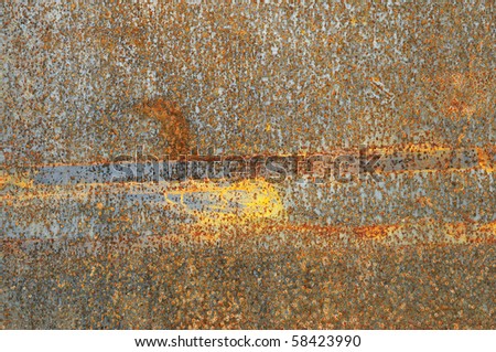 Rust and sheet steel