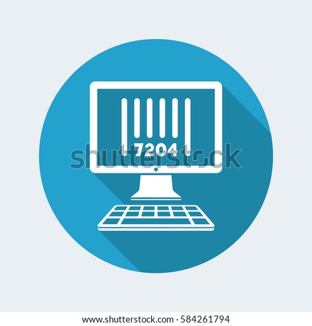 Barcode - Vector icon for computer website or application