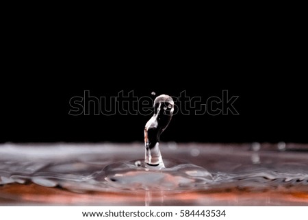 Water Drops With Black Background