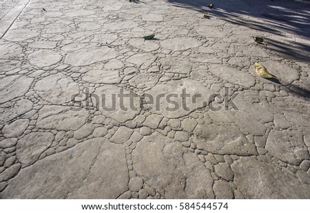 stamped concrete pavement outdoor, Flat boulders and rounded edges stones pattern, flooring exterior, decorative gray color and texture of cement paving