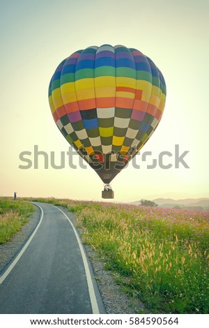 balloon or hot air in Chiangrai provent north of thailand