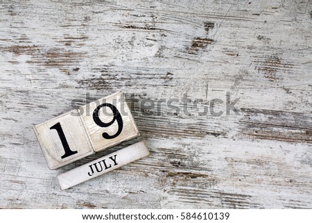 July 19th Calendar