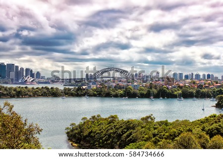 View on Sydney Harbor Bridge, Australia