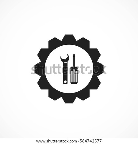 Settings icon, Vector EPS 10 illustration style