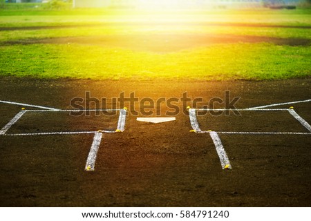 Baseball field Royalty-Free Stock Photo #584791240