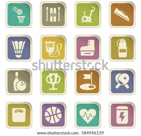 sport vector icons for user interface design