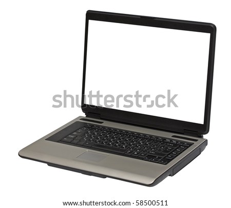 laptop isolated on white background with clipping path